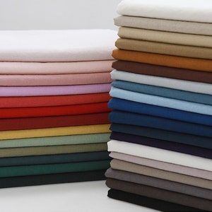 Solid Cotton Linen Fabric,Designer Fabric,Plain Fabric,Solid Fabric,Soft Fabric,Summer Dress Fabric,Fabric By The Yard,Cotton Linen Fabric