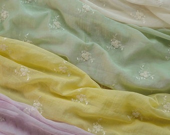 Flower Chiffon Fabric,Designer Fabric,Flower Fabric,Chiffon Fabric,Printed Fabric,Soft Fabric,Summer Dress Fabric,Fabric By 1/2 Yard