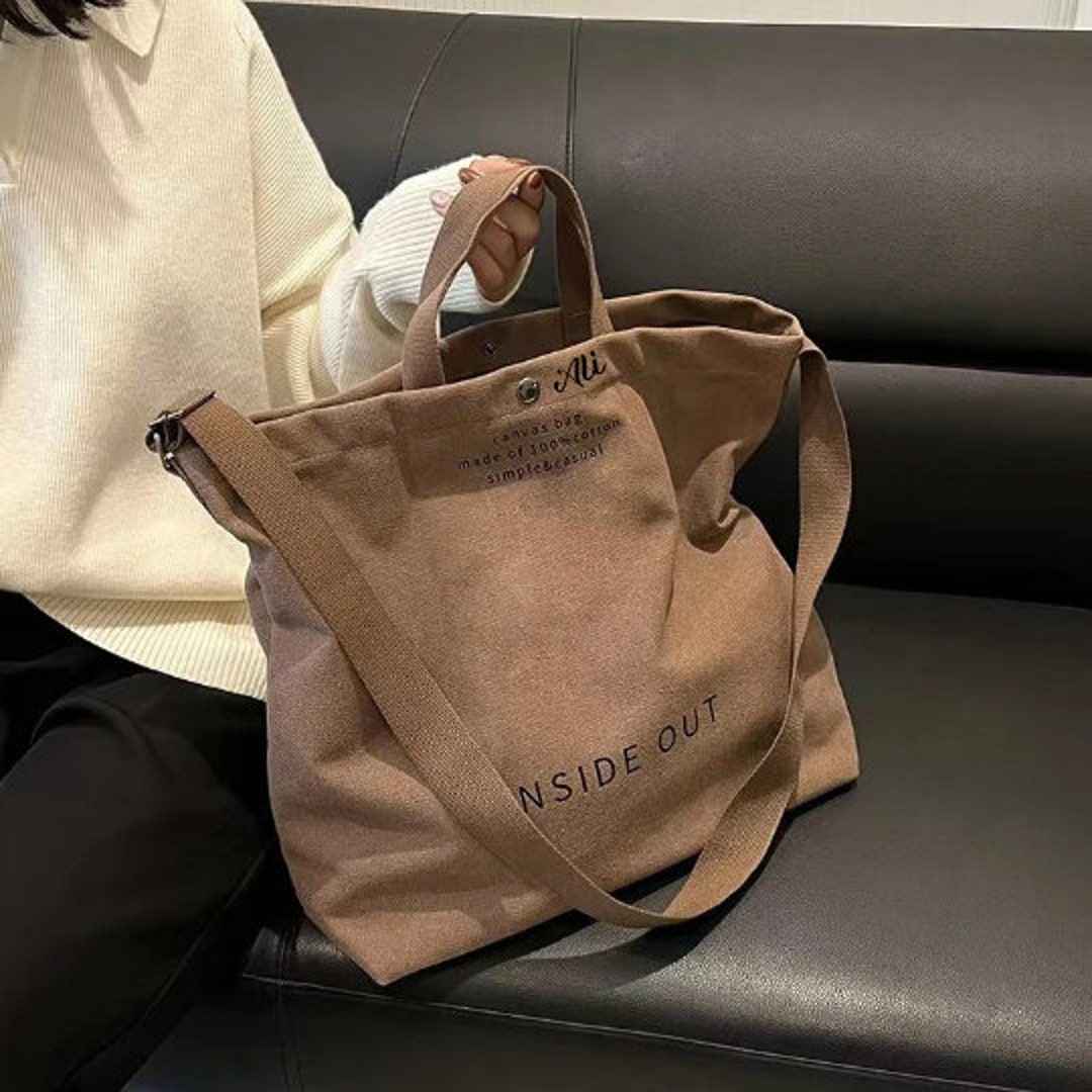 Trendy Minimalist Tote Bag, Large Capacity Shoulder Bag With Clutch Purse &  Scarf Decor - Temu Netherlands