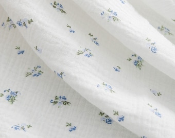 Double Gauze Fabric,Natural Fabric, 100% Cotton Fabric,Muslin Fabric,Printed Flower Fabric,Floral Fabric,Cotton Fabric,Baby Gauze Fabric