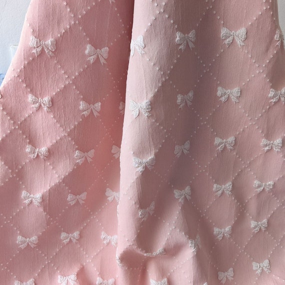 Pink Jacquard Fabric,Upholstery Fabric,Floral Fabric,Pink Fabric,Soft Fabric,Summer Dress Fabric,Fabric By 1/2 Yard,Jacquard Fabric