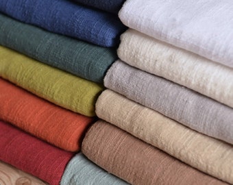 Soft Cotton Linen Fabric,White Fabric,Plain Fabric,Pink Fabric,Solid Fabric,Soft Fabric,Dress Fabric,Fabric By Yard,Cotton Linen Fabric