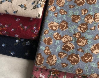 Flower Cotton Fabric,Designer Fabric,Flower Fabric,Cotton Fabric,Printed Flower Fabric,Soft Fabric,Summer Dress Fabric,Fabric By 1/2 Yard