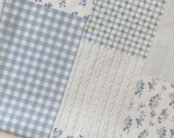 Soft Cotton Fabric,Blue Fabric,Quilting Fabric,Curtain Fabric,Soft Fabric,Dress Fabric,Cotton Fabric,Vintage Fabric,Fabric By 1/2 Yard