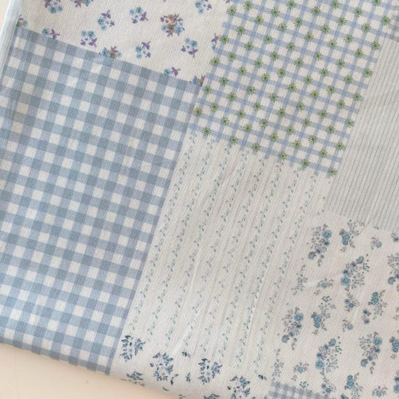 Soft Cotton Fabric,Blue Fabric,Quilting Fabric,Curtain Fabric,Soft Fabric,Dress Fabric,Cotton Fabric,Vintage Fabric,Fabric By 1/2 Yard