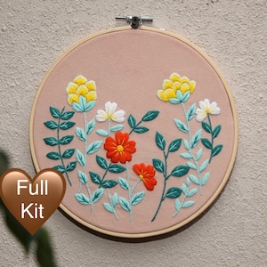 DIY Embroidery Kit for Beginners Self Love JVN Quote Modern Needlework  Embroidery Pattern for Adults Learn to Stitch 