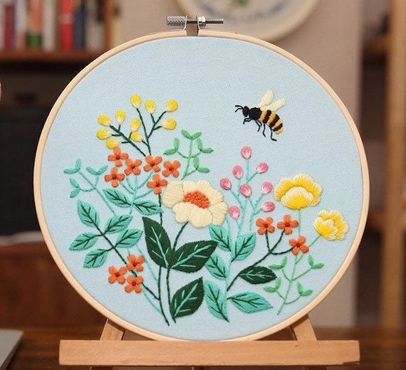 Wildflower Meadow Hand Embroidery Kit - Stitched Modern