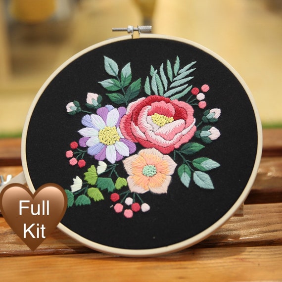 Embroidery Kit - Vintage Flower