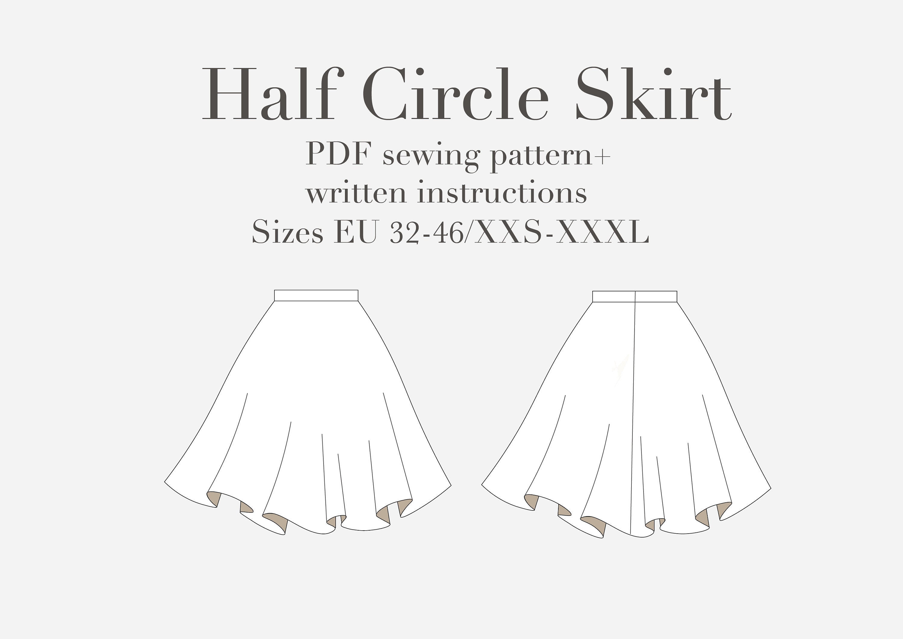 How To Draw Circle Skirt Tutorial