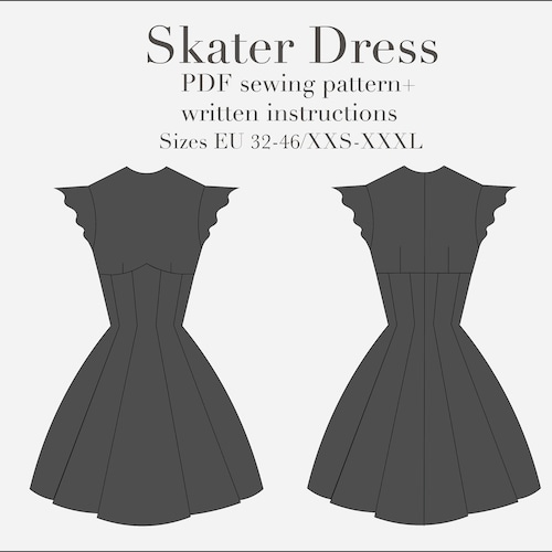 Stretch Bodycon Dress PDF Sewing Pattern Sizes XXS6XL With Etsy