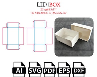 Box with Lid & Cover Box,Gift Box,Candy box,Cut File Box SVG, Packaging Box SVG, Box Vector svg,pdf,Product Box,For Cutting Machine