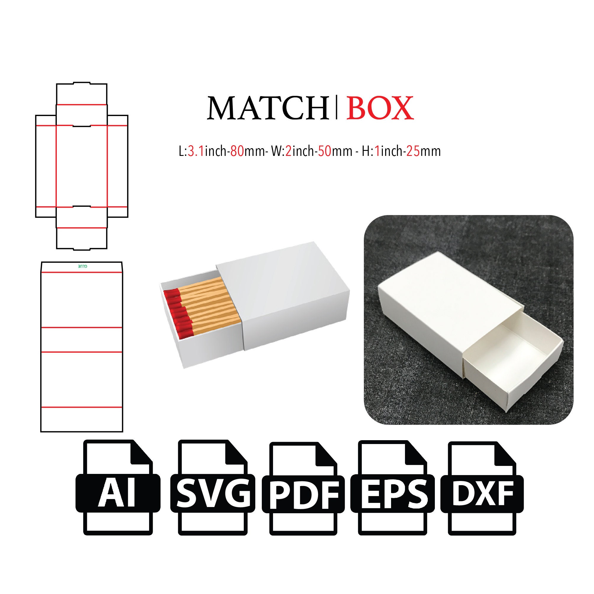 Match Box Template
