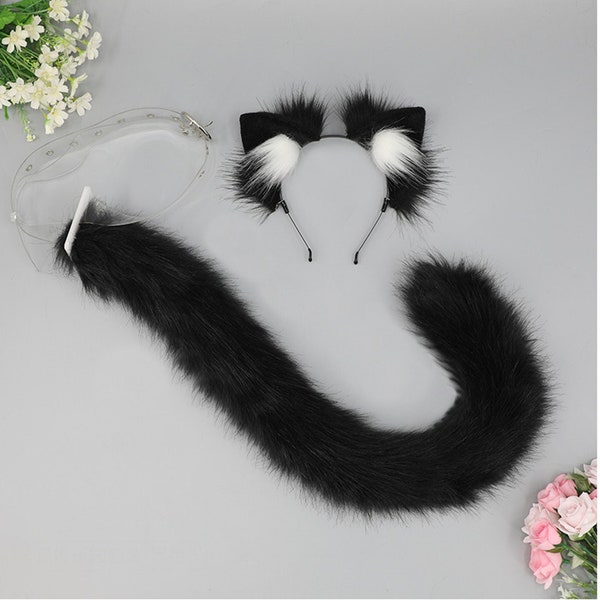 Cat Ears and Tail Set - Etsy