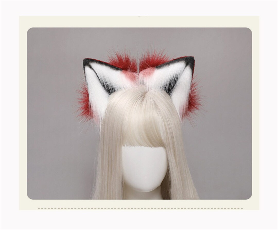 4 Colors Wolf Ears Tail Kit Faux Fur Wolf Ears Headband Wolf Etsy