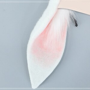 4 Colors Lop Bunny Rabbit Ears Hairband, Halloween Animal Cosplay White ...