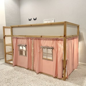 Ikea Kura Vorhänge, Kura Vorhänge, Betthimmel, Ikea Kura Bett, Ikea Kura Etagenvorhang, Himmelbett Haus, Himmelbett