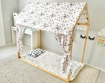 CANOPY bed, Montessori bed canopy, bed curtains, Montessori house, bed canopy curtains full, canopy bed curtains, play tent, bed baldachin