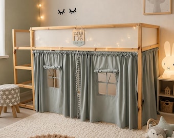 Ikea kura curtains, kura curtains, bed canopy, Ikea kura bed, Ikea kura bunk curtain, canopy bed house, canopy bed