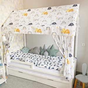 CANOPY bed, Montessori bed canopy, bed curtains, Montessori house, bed canopy curtains full, canopy bed curtains, play tent, bed baldachin