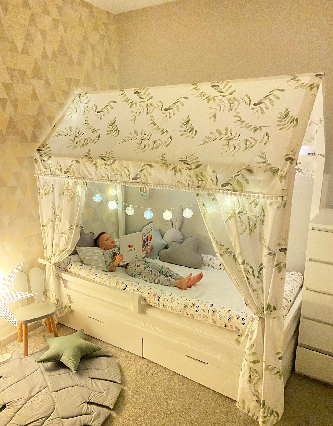CANOPY Bed, Montessori Bed Canopy, Bed Curtains, Montessori House, Bed