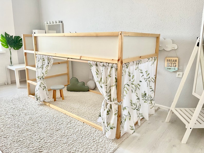 Ikea Kura Curtains Kura Curtains Bed Canopy Ikea Kura Bed Etsy