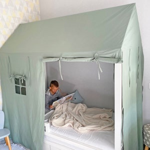 CANOPY bed, Montessori bed canopy, bed curtains, Montessori house, bed canopy curtains full, canopy bed curtains, play tent, bed baldachin,