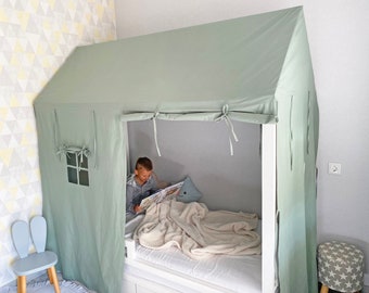 CANOPY bed, Montessori bed canopy, bed curtains, Montessori house, bed canopy curtains full, canopy bed curtains, play tent, bed baldachin,