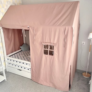 CANOPY bed, Montessori bed canopy, bed curtains, Montessori house, bed canopy curtains full, canopy bed curtains, play tent, bed baldachin