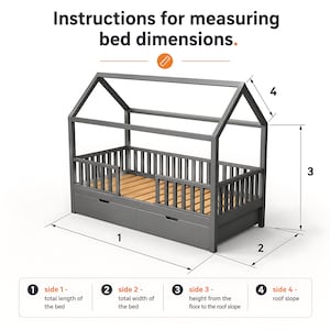 Luifel voor meisjes, Montessori-luifel, tule gordijnen voor het bed, luifel voor een huisbed, luifel voor een kinderbed, luifel voor een huisbed, tule luifel afbeelding 7