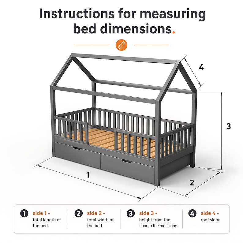 Luifel voor meisjes, Montessori-luifel, tule gordijnen voor het bed, luifel voor een huisbed, luifel voor een kinderbed, luifel voor een huisbed, tule luifel afbeelding 7
