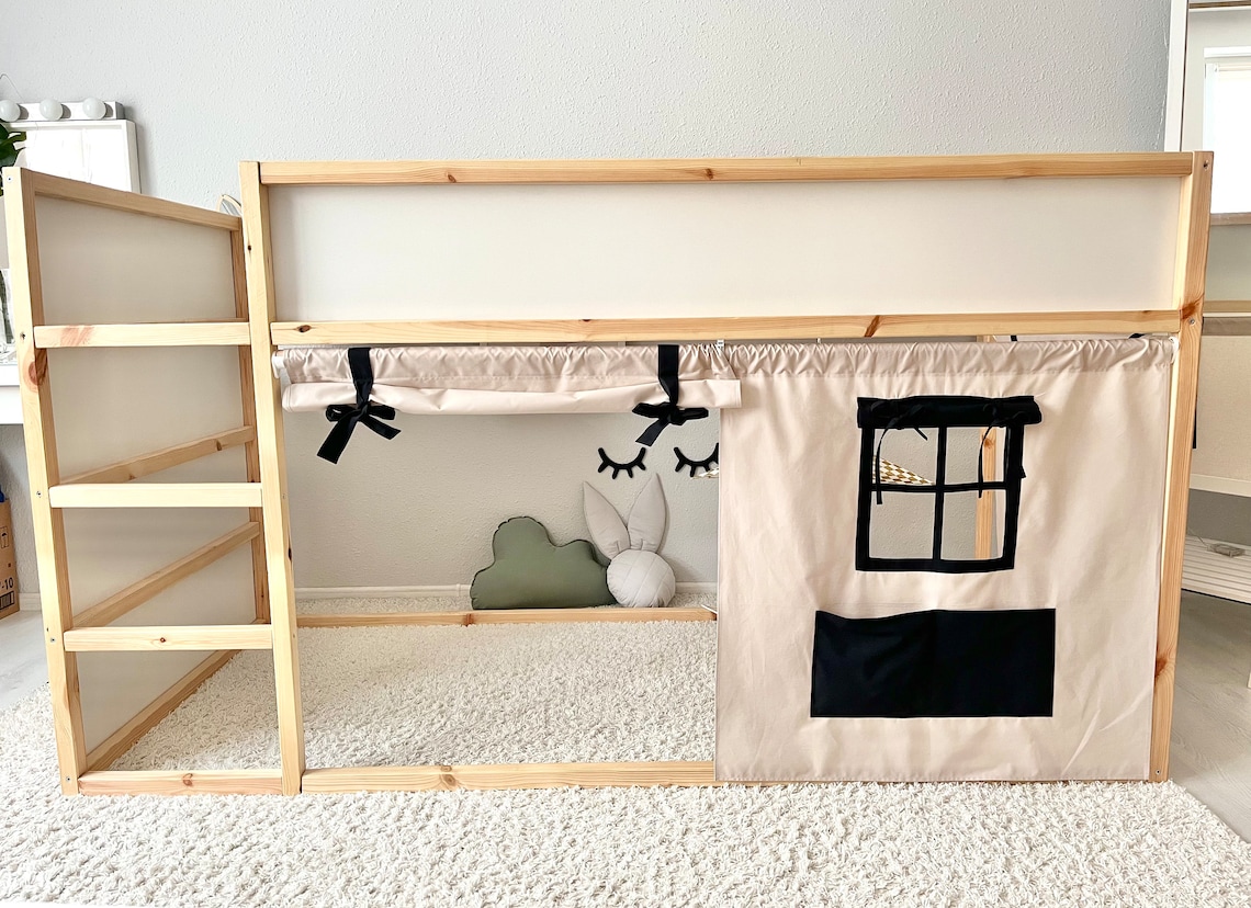 Ikea Kura Curtains Kura Curtains Bed Canopy Ikea Kura Bed Etsy