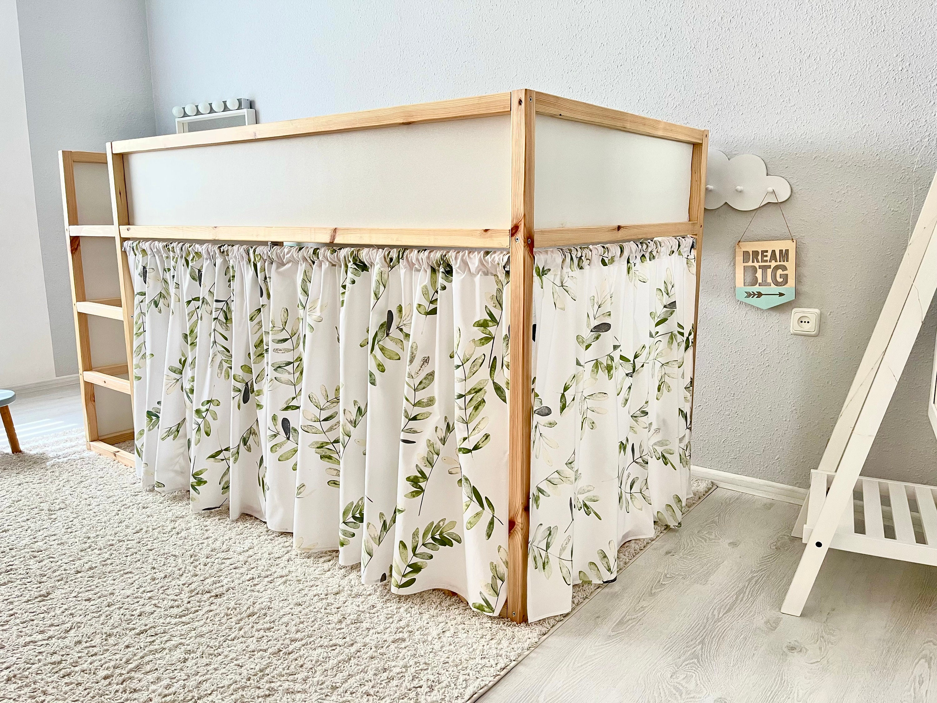 Ikea Kura Curtains Kura Curtains Bed Canopy Ikea Kura Bed Ikea Kura Bunk Curtain Canopy Bed House Canopy Bed Etsy