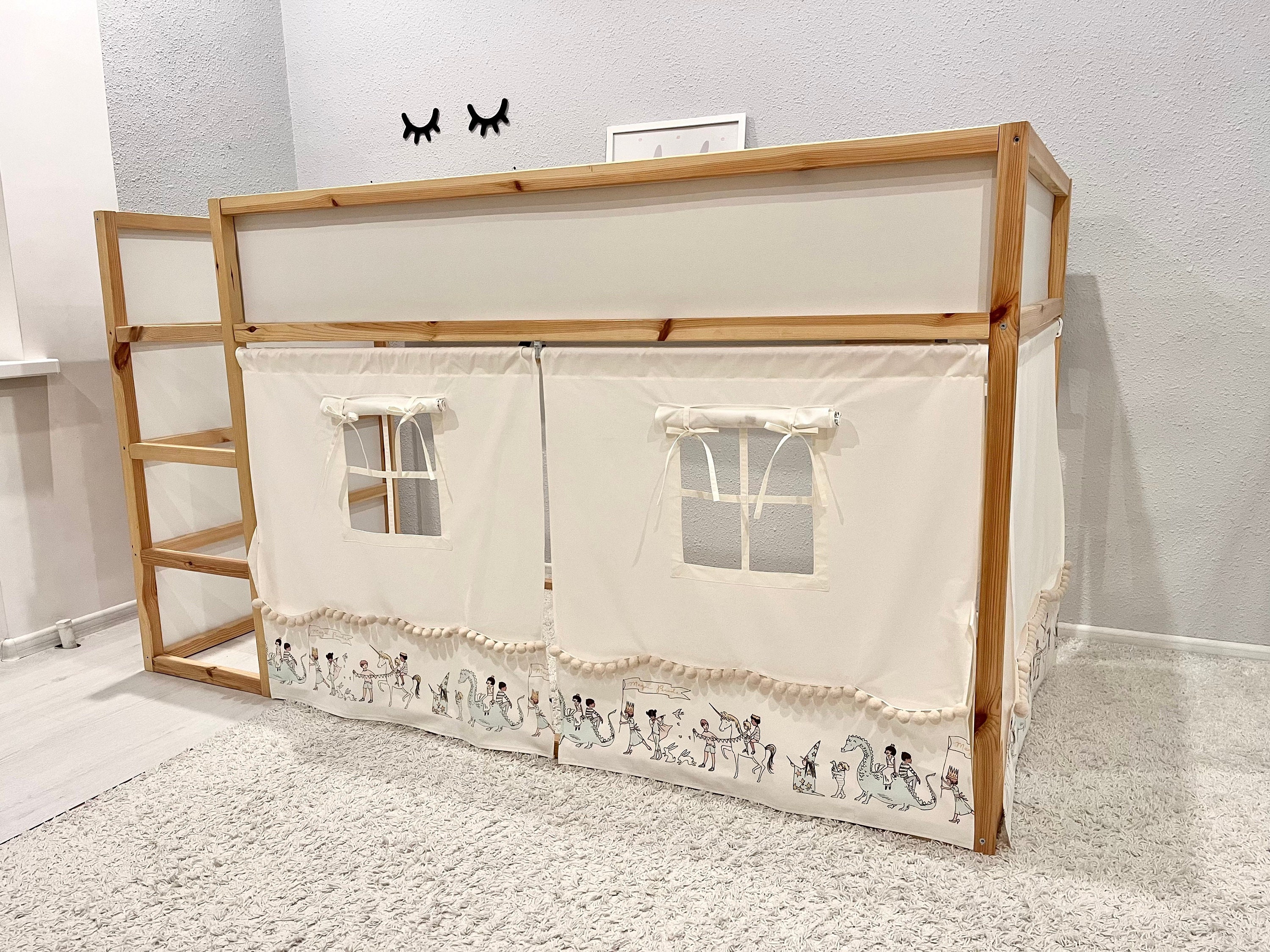 Ikea Kura Vorhänge, Kura Vorhänge, Betthimmel, Ikea Kura Bett, Ikea Kura Etagenvorhang, Himmelbett Haus, Himmelbett
