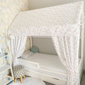 CANOPY bed, Montessori bed canopy, bed curtains, Montessori house, bed canopy curtains full, canopy bed curtains, play tent, bed baldachin