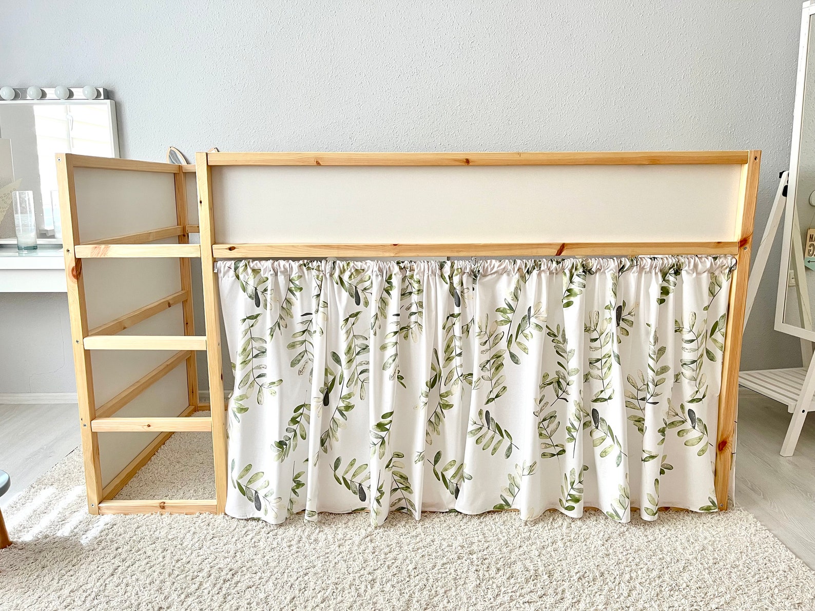 Ikea Kura Curtains Kura Curtains Bed Canopy Ikea Kura Bed Etsy UK