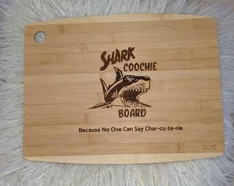 Tabla de cortar Shark Coochie / Tabla de cortar de cocina / Junta chacuterie / Shark Week / Shark Chacuterie Board / Tabla de cortar