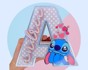 Stitch 3D Letter: Personalized Birthday Party Decor