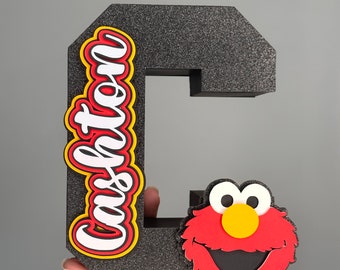 Elmo 3D Letter, Elmo Party, Elmo Decorations, Elmo Birthday, Elmo Birthday Party, Elmo Theme, Elmo Centerpiece