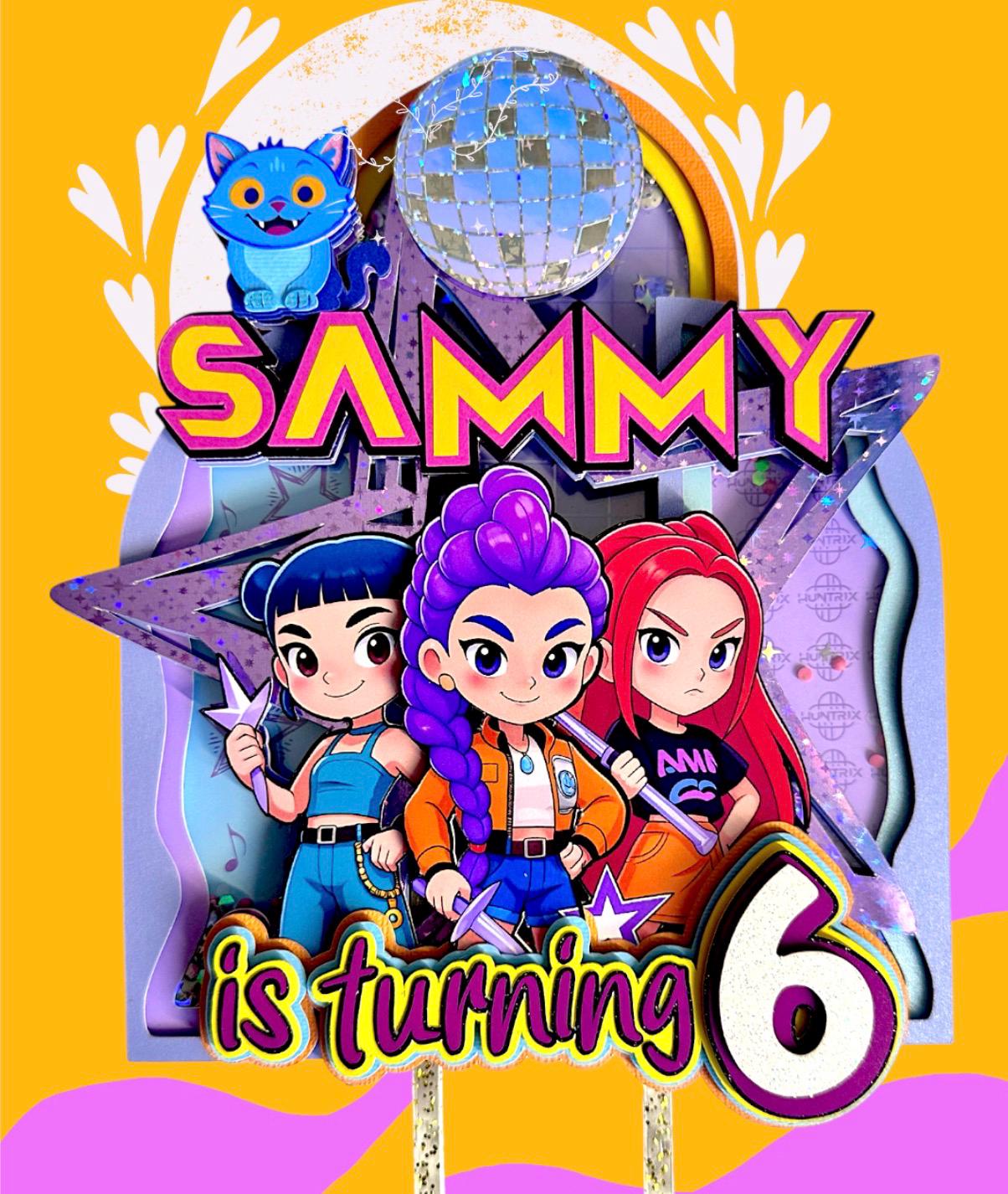 Lettre K-Pop Fantasy 3D personnalisée - Décoration d'anniversaire sur ...