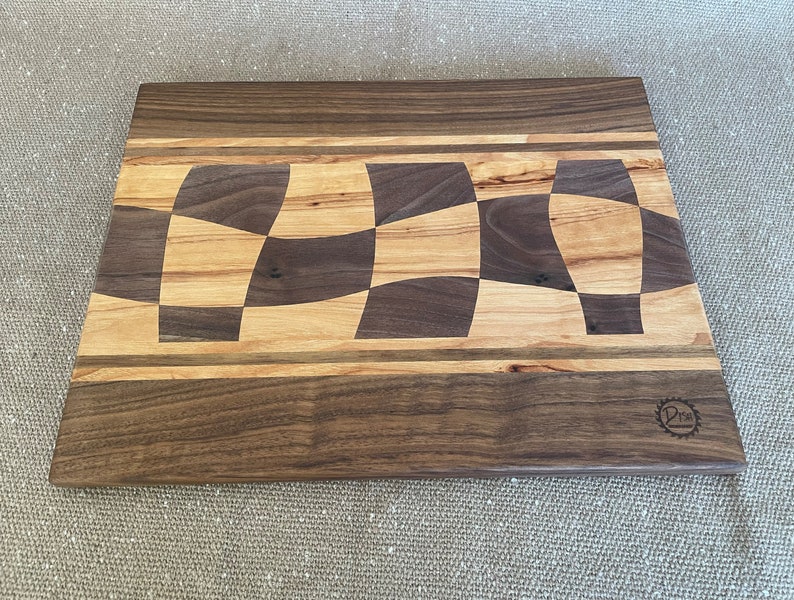 Hickory and Walnut Cutting/serving Board Etsy