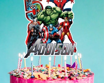 Printable Avengers Cake Topper,Avengers Birthday Party Cake Topper,Birthday Party for Kids,Avengers Cake Decoration,Avengers Party, Digital