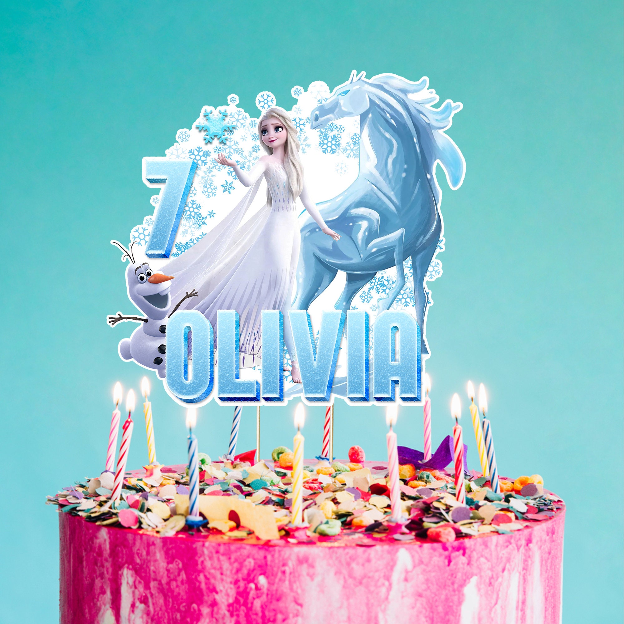 Printable FROZEN Cake Topper Frozen Party SignFrozen -  Portugal