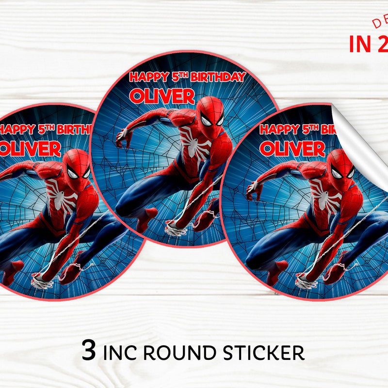 Spiderman Stickers - Etsy