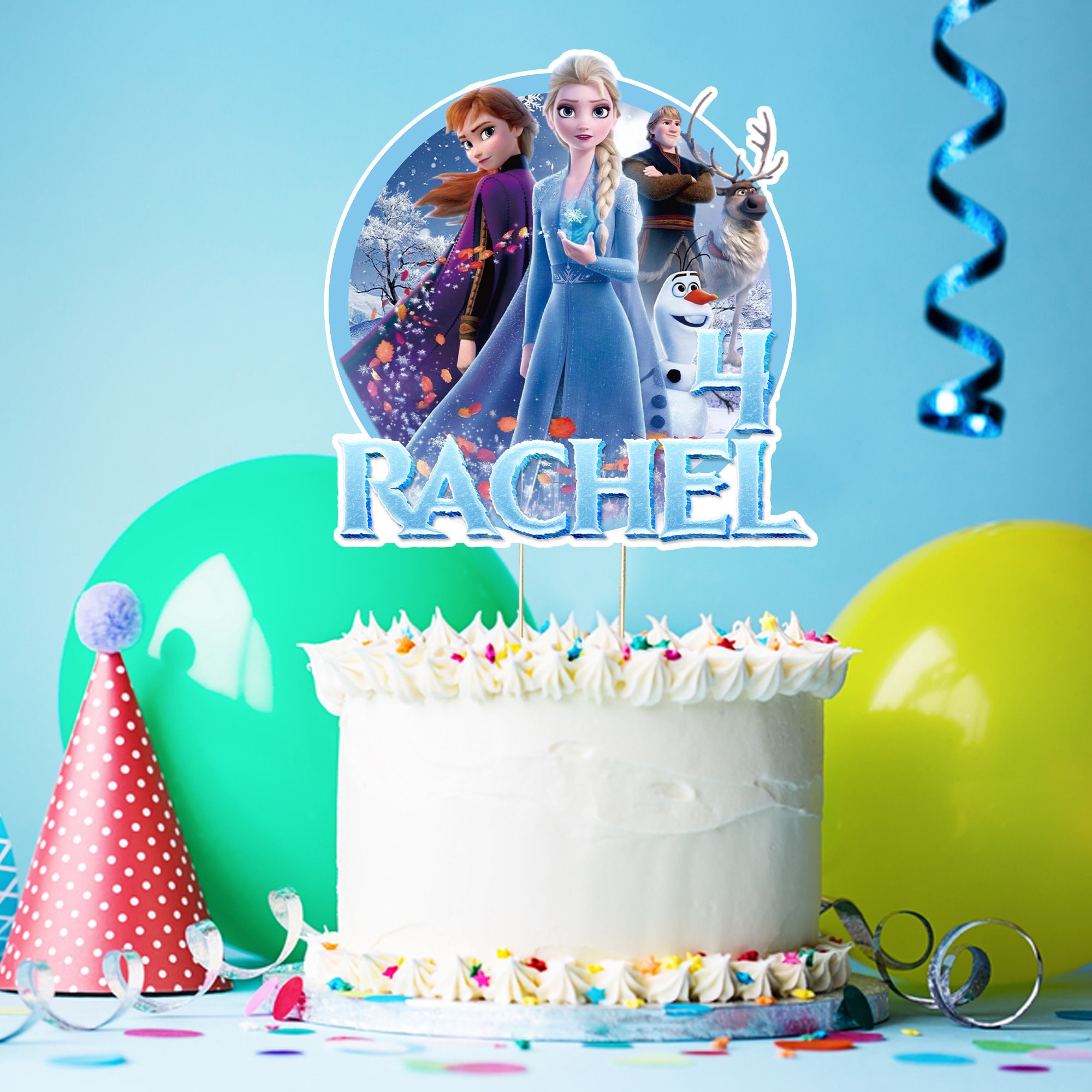 Printable Elsa Cake Topper Frozen Elsa Birthday Party Cake - Etsy