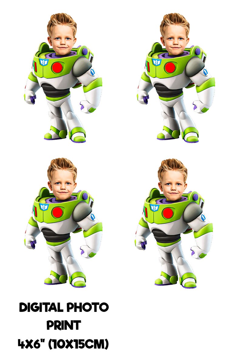 Printable Buzz Lightyear Custom Photo Cupcake Topper - Etsy