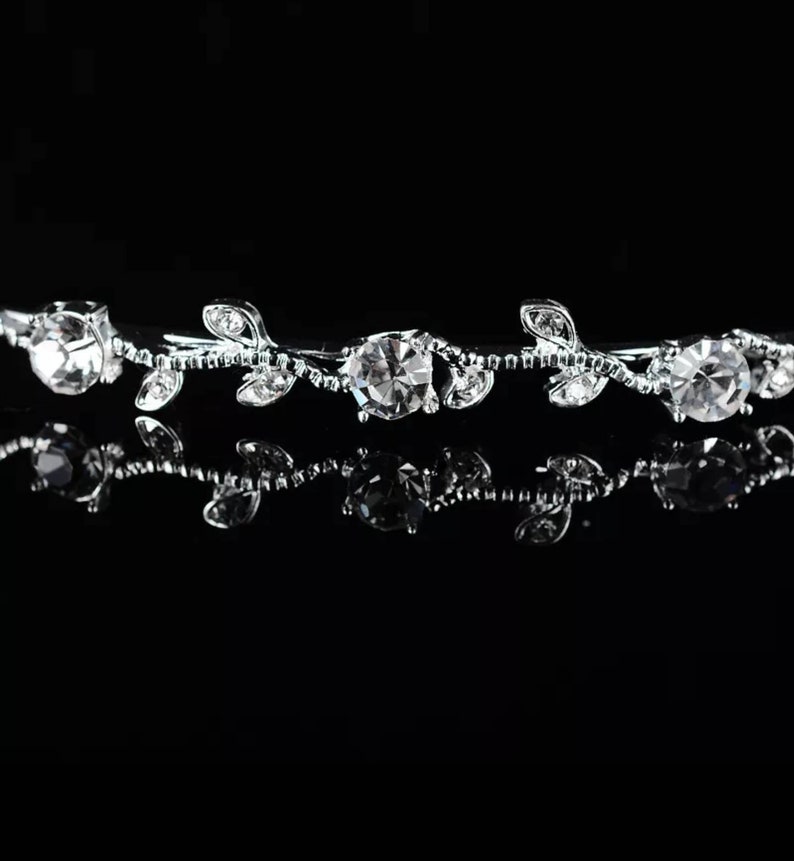 Vintage Tiara Krone Mit Glitzer - Eleganter Brautschmuck Für Hochzeiten Und Besondere Anlässe