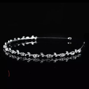 Braut Haarschmuck Mit Kristall & Perlen – Weinreben-Diadem Für Hochzeit, Abendparty & Brautjungfer (ca. 37 Cm, Handgefertigt)