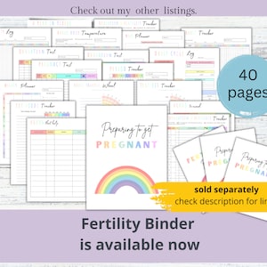 Ovulation & Fertility Test Strips Tracker, Pregnancy Tracker,Fertility TTC Planner,OPK Predictor Kits Log |Trying to conceive Printable PDF image 4
