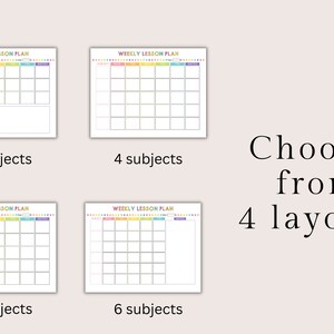 Fillable Weekly Plan Lessons Plan Editable Teacher Lesson Plan Student ...