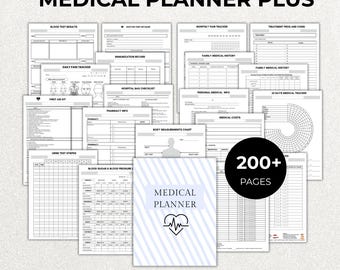 Medical Planner Printable | Comprehensive Health Organizer, Appointment Tracker, Chronic Illness Binder, Caregiver Binder, Doctor Visits